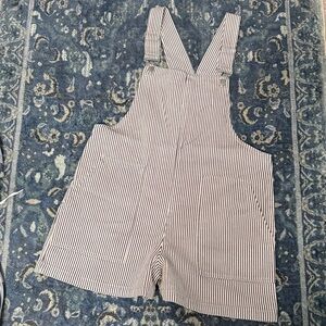Striped Overalls